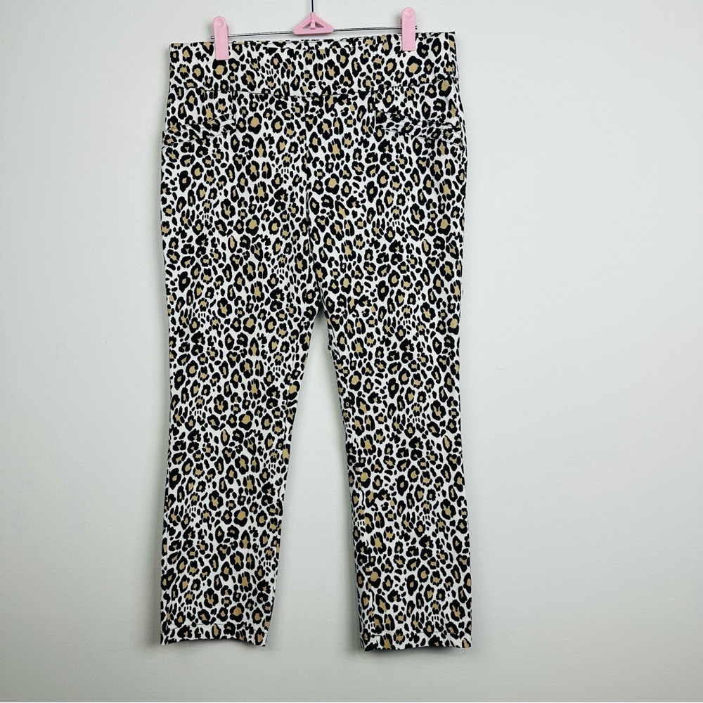 Joe Benbasset Leopard Print Cropped Pants Size XL